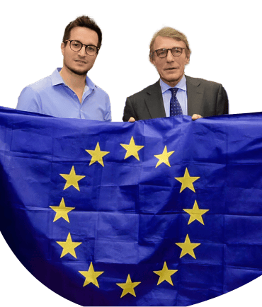 Christian Con David Sassoli Parlamento Europeo